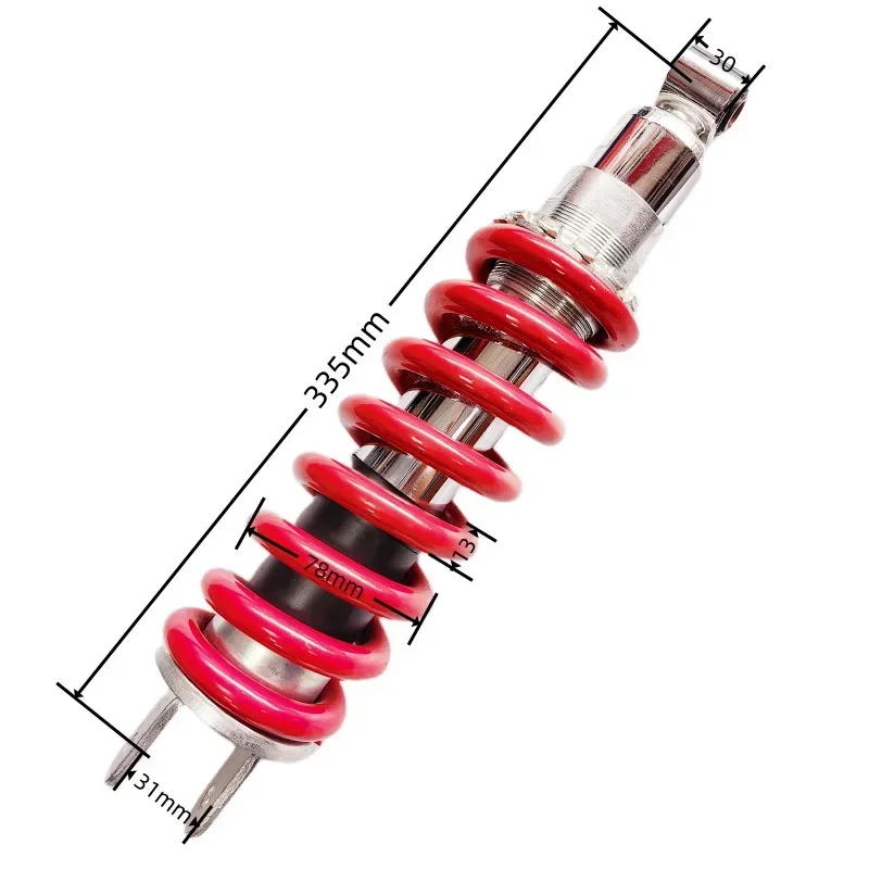 13Mm spring 335MM motorcycle shock absorber