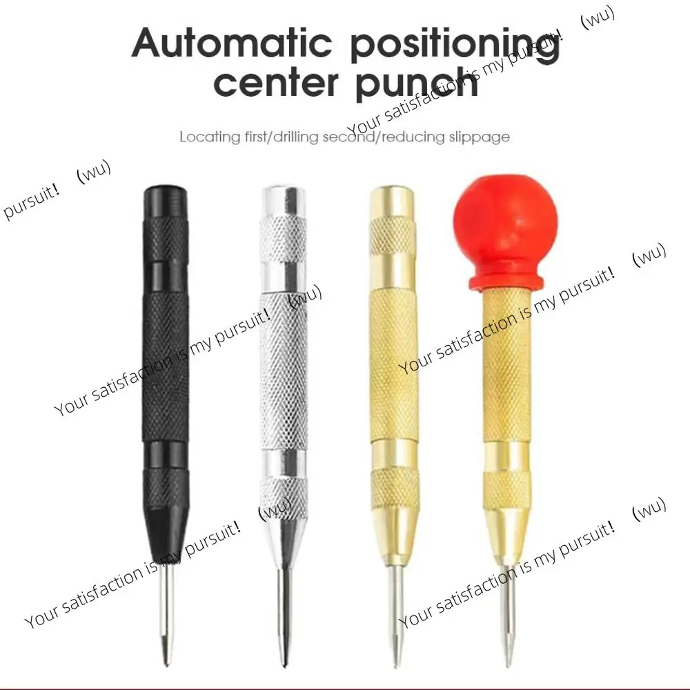 ZOCI-Woodworking Marker Steel Body Automatic Center Punch Drill Bits Spring Loaded High Hardness Metal