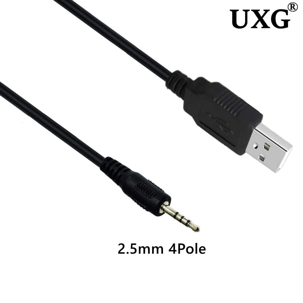 1Pc 2.5mm nowy kabel zasilający do ładowarki USB przewód do słuchawek Synchros E40BT/E50BT J56BT S400BT S700 łatwy w użyciu trwały CE1789