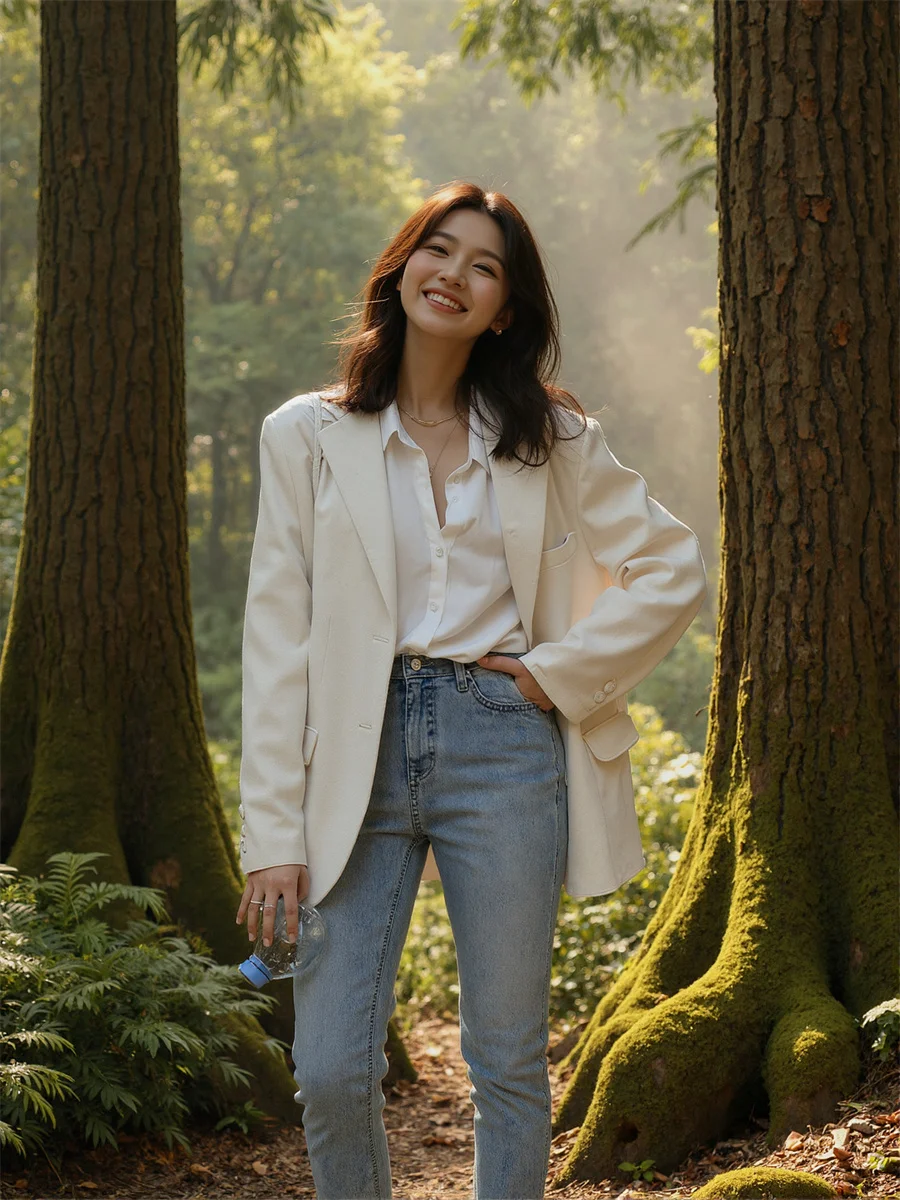 

Black White Pocket Turndown Regular Tight Pearl Age Reducing Off-Shoulder Vacation Cold Boyfriend Exquisitely Trimmed