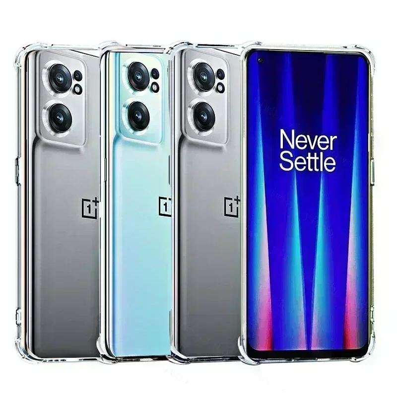 Coque de téléphone transparente de luxe pour Oneplus Nord Ce 2 5G, étui en silicone TPU antichoc 1 + One + Nord N200 N100 N10, coques arrière souples