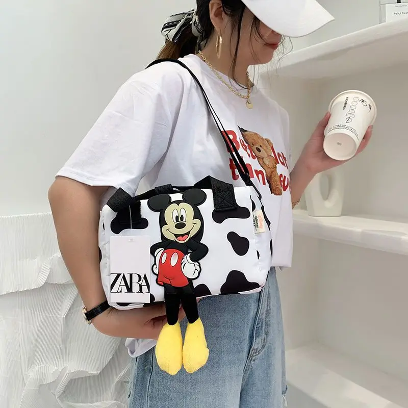 New Disney cartoon Shoulder Bags Cartoons Mickey Mouse Nylon Bag Women Messenger Bag Cute Anime Fashion Handbag Gifts