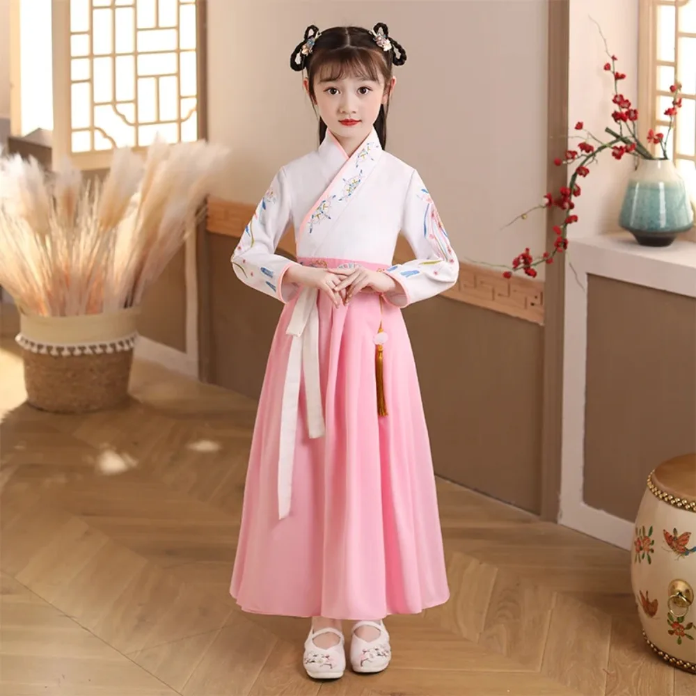 

Ethnic Style Boy Uniform Girl Performance Chinese Dress Hanfu Cosplay Costumes Kids Clothes Kung Fu Dance Wear Children Clothing