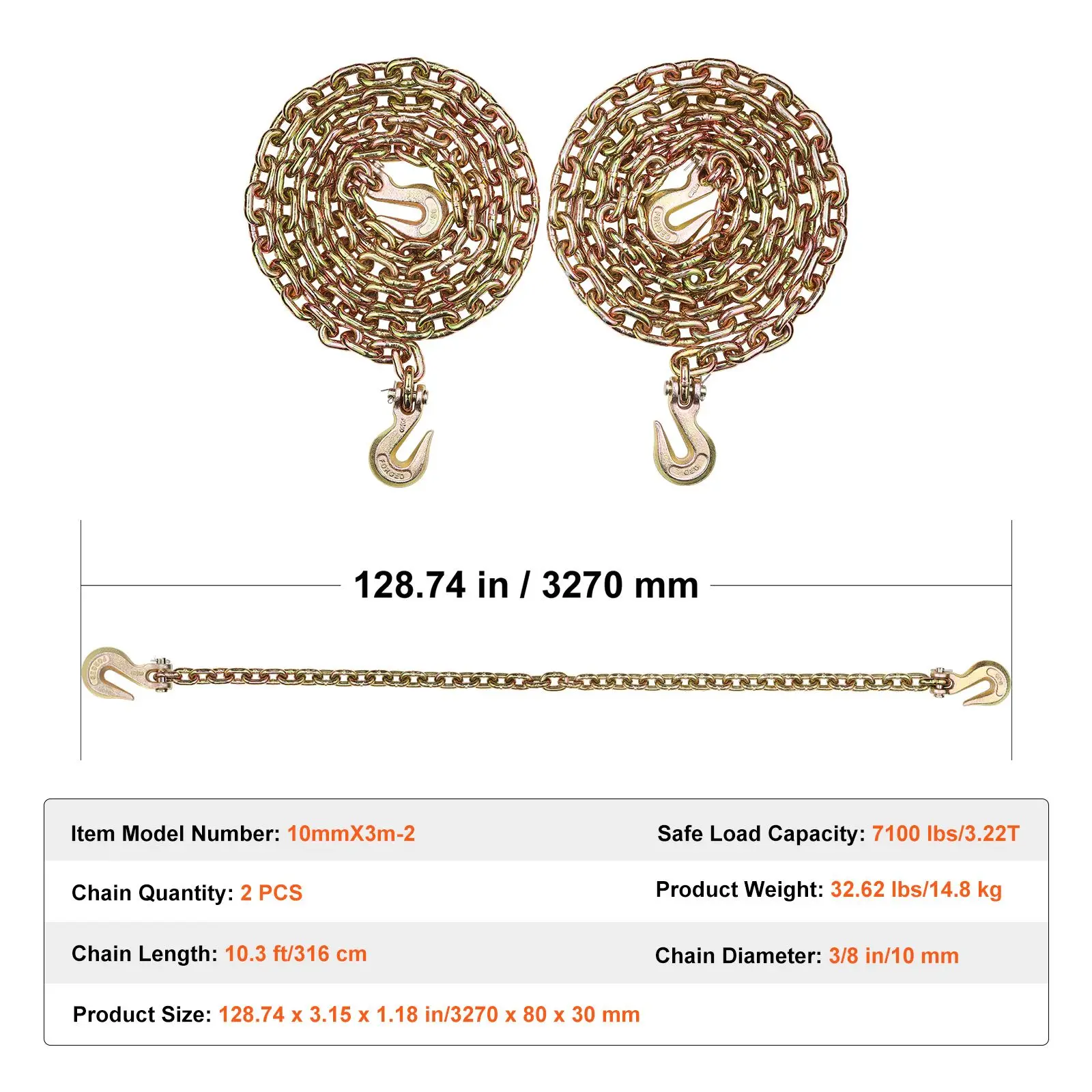 G80 Transport Binder Chain, 3/8