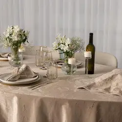 Designer Mail's Velvet Table Cloth Napkin Set Great Quality Dinner Tablecloth