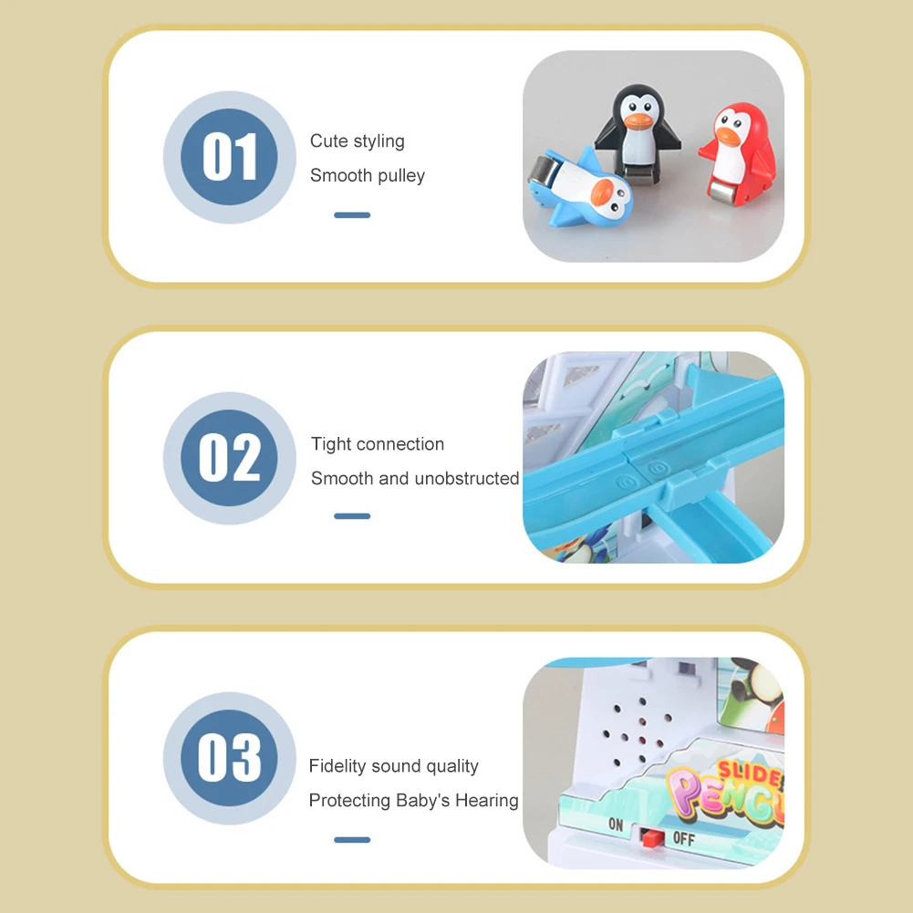 Dieren Traplopen Speelgoed Assemblagedesign Kleine pinguïn Klimspeelgoed Vroege onderwijsoefening Hands-on vaardigheden voor jongens en meisjes