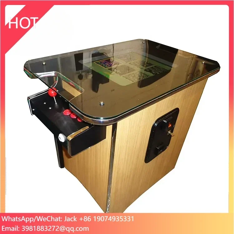 Bar Game Machine Coin Operated Cocktail Table Video Game Arcade with 412 Games Machine