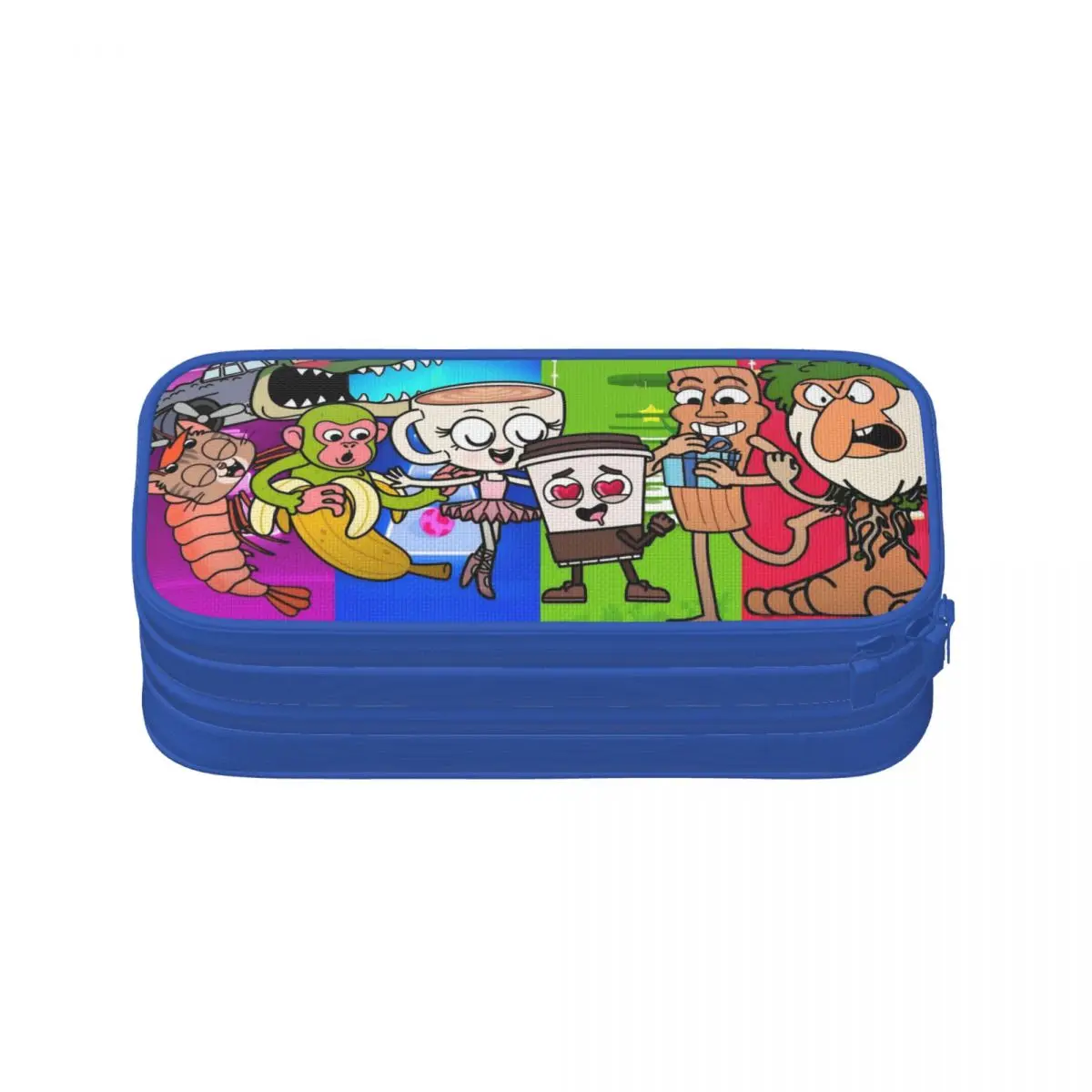 

Italian Brainrot Cartoon Pencil Case Bombardilo Crocodilo Pen Box Bags for Student Big School Supplies Gifts Pencilcases