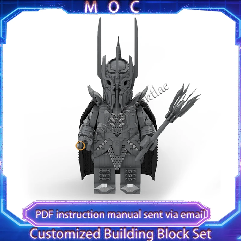 2547 PCS Customize The Lord Of Sauron Megafigure Fits Official Helmet Excluding The Head MOC Building Block Model Kid Toys Gifts