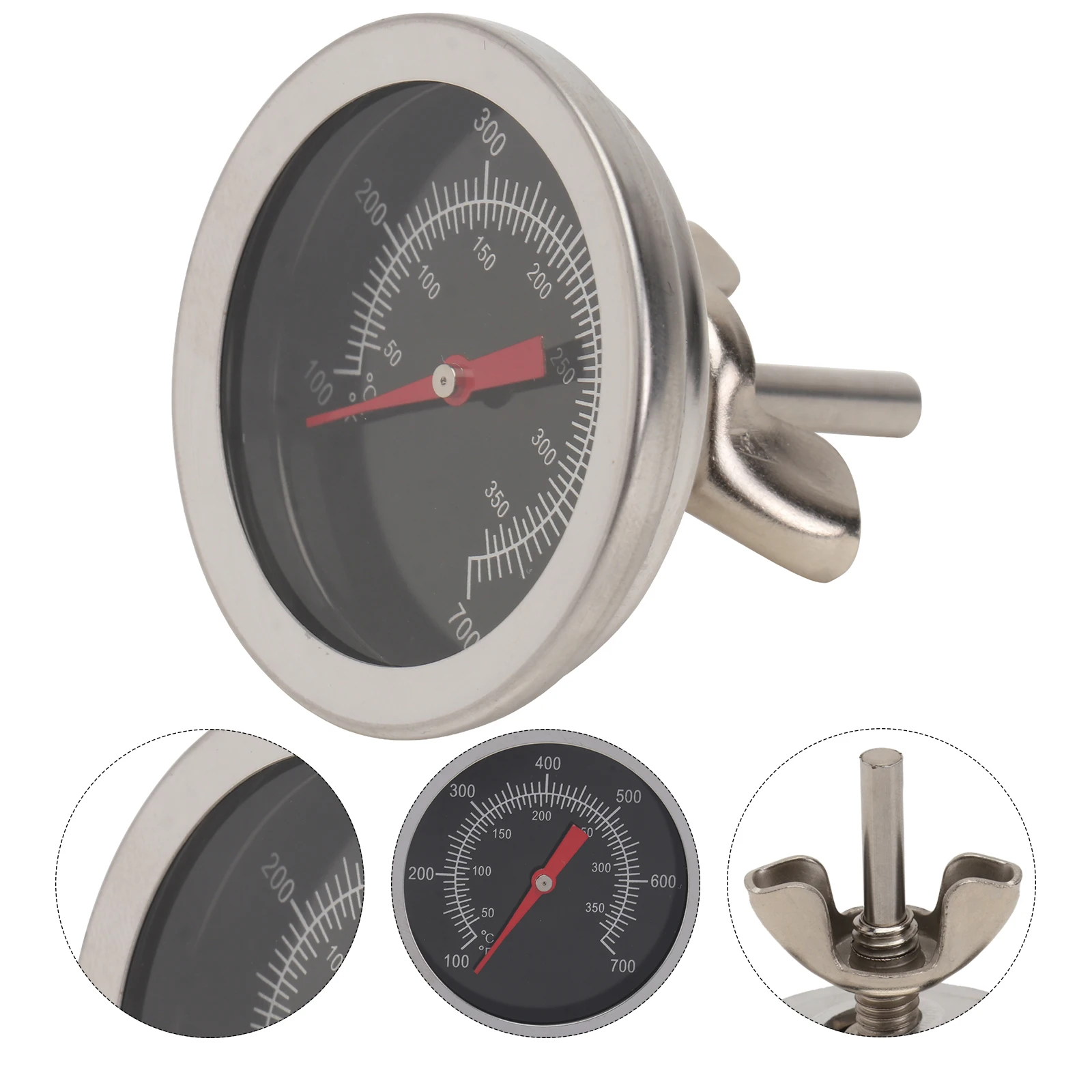 

Oven Thermometer Stainless Steel Baking BBQ High 350℃ Temperature Measurement Household Cooking Tool