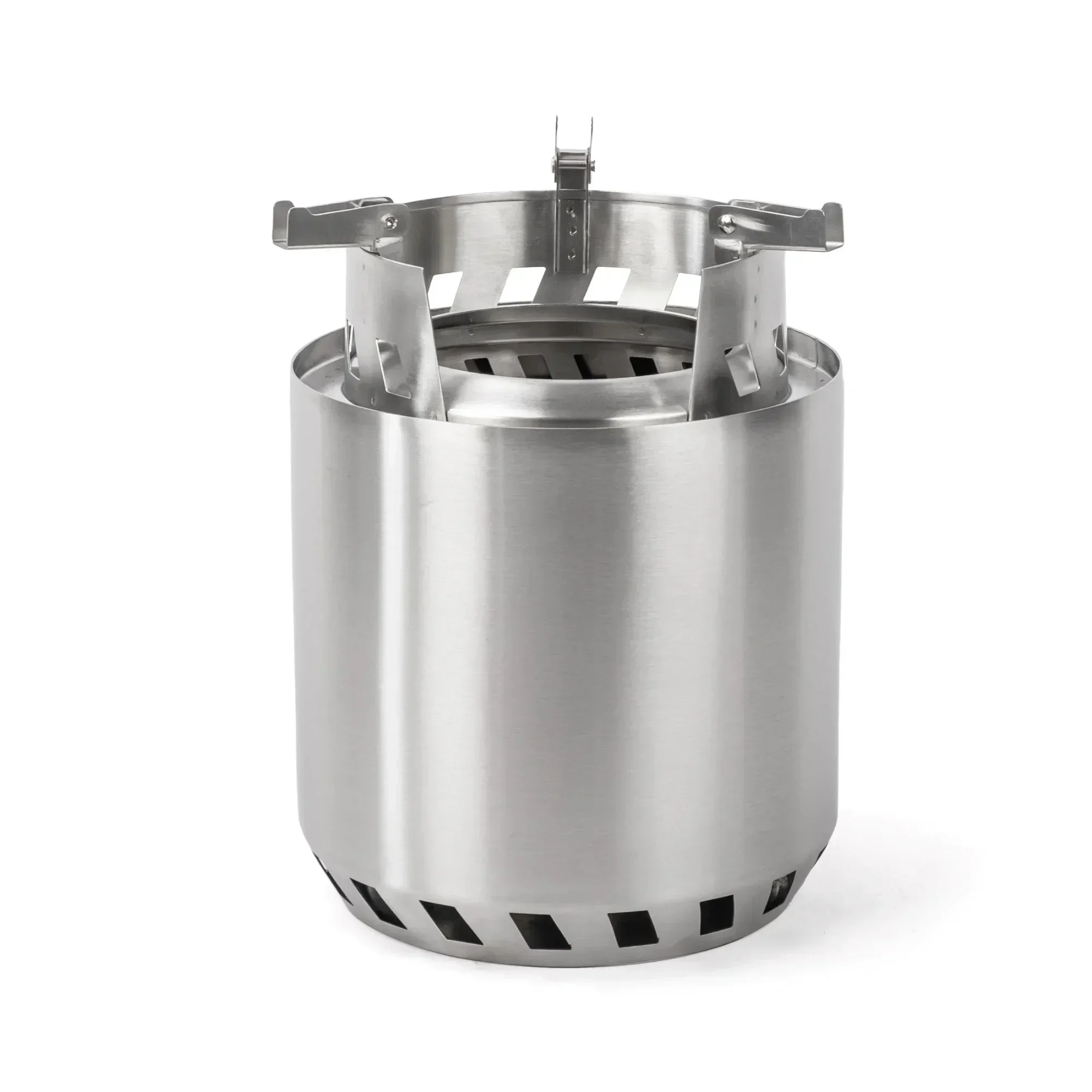 

7''D Stainless Steel Integrated Wood-burning Camp Firepit