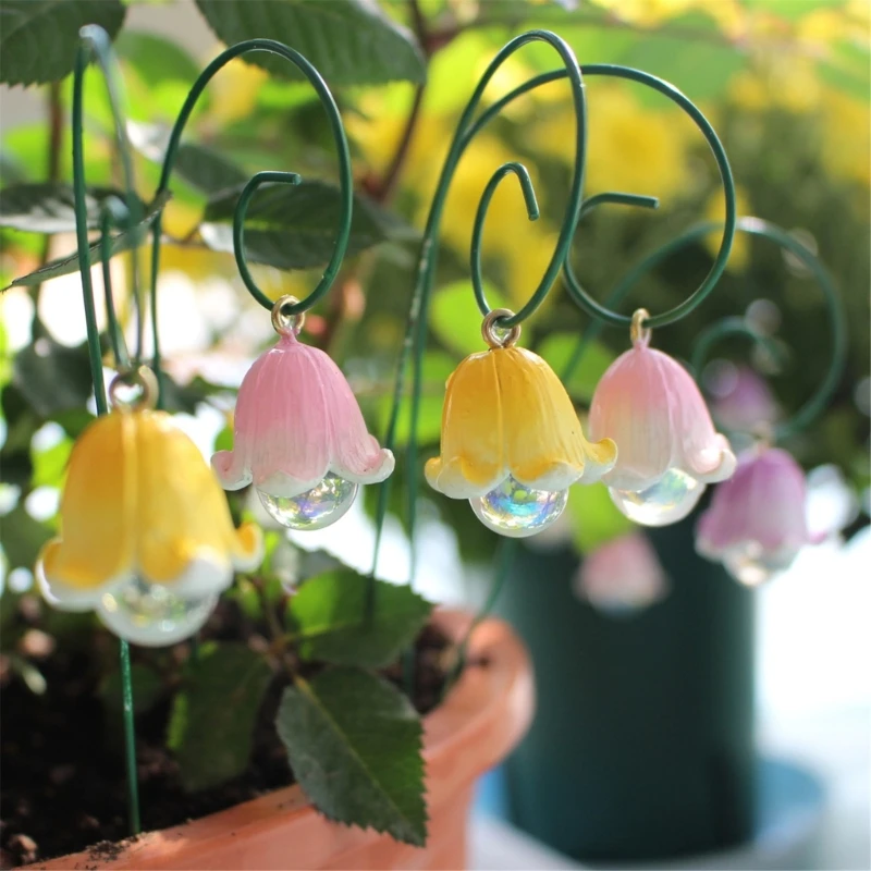 1Set Outdoor Decoration Flower Lights Lamp Simulated Orchids Garden and Patios Decoration