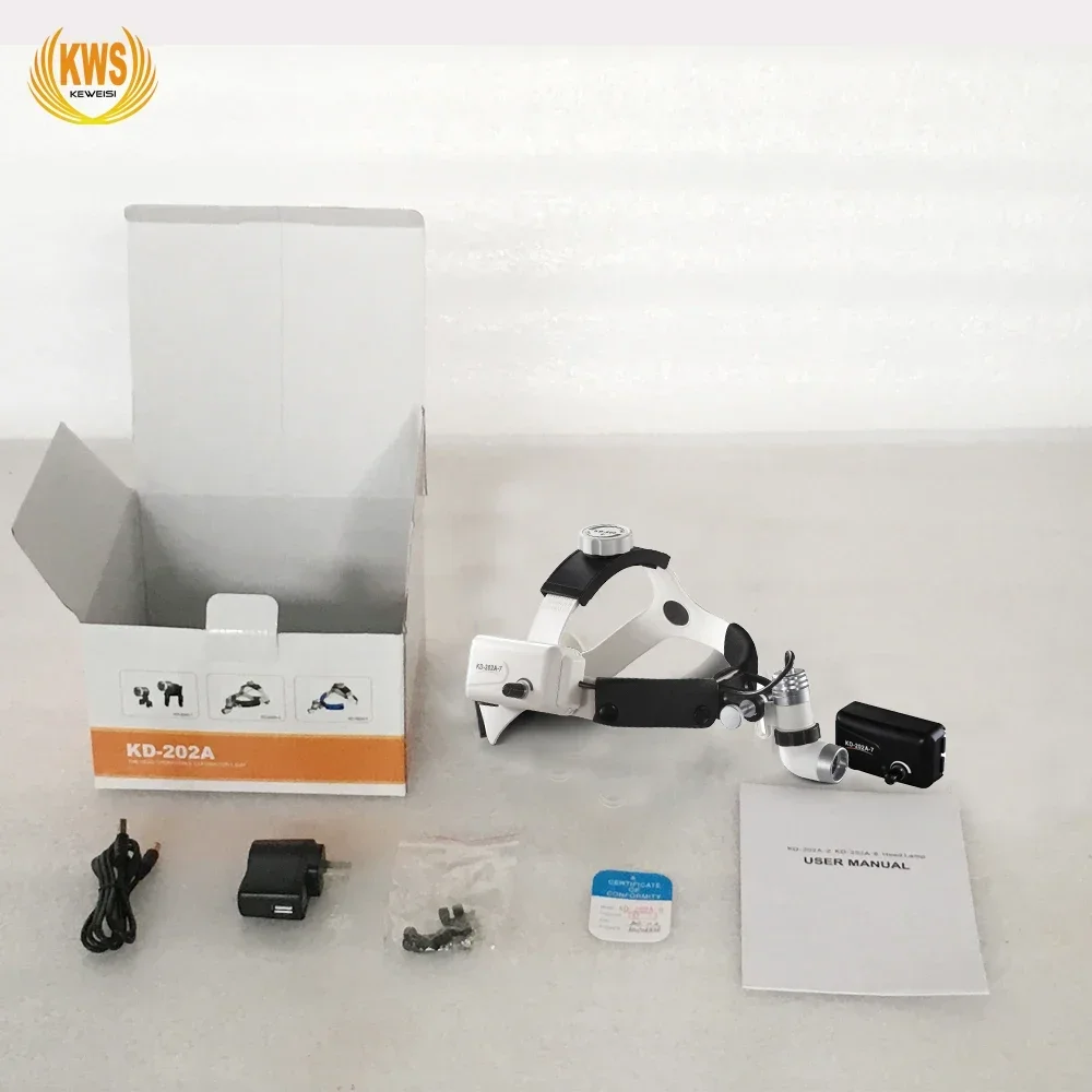 Lampu bedah hewan lampu bedah kepala nirkabel LED 3W