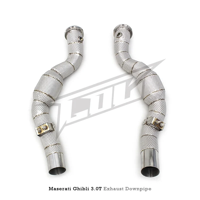 Head Section High flow Pipes Exhaust Pipes branch downpipe Exhaust Pipe with catalystfor Maserati Ghibli 3.0T 2014-2023