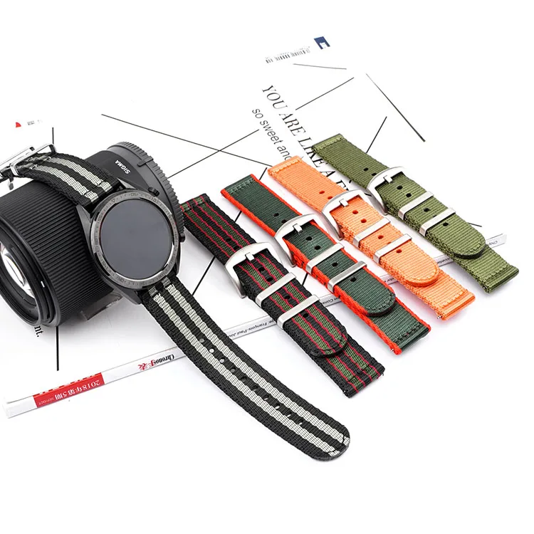 Nuovo arrivato per Citizen Seiko Casio Timex Army Green khaki black Hamilton cinturino in nylon cinturino in tela 20 22mm bracciale