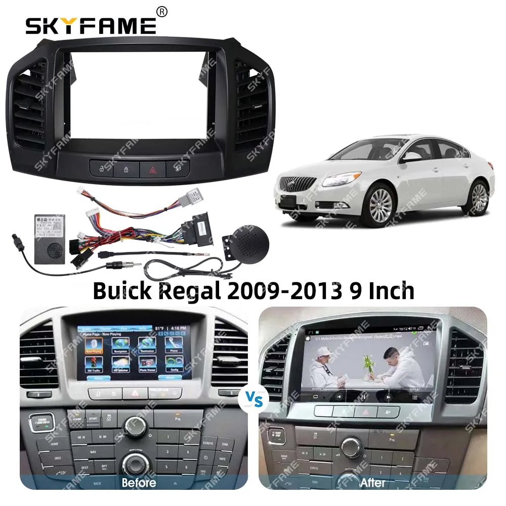SKYFAME Auto Blenden Rahmen Adapter Canbus Box Für Buick Regal Opel Insignia 2008-2013 Android Radio Dash Panel Rahmen fascia