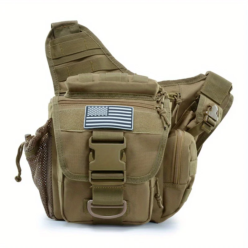 Outdoor Tactical Backpack Saddle Bag Single Shoulder Straddle Bag, Outdoor Travel Tactical Fanny Pack for Cycling Photography