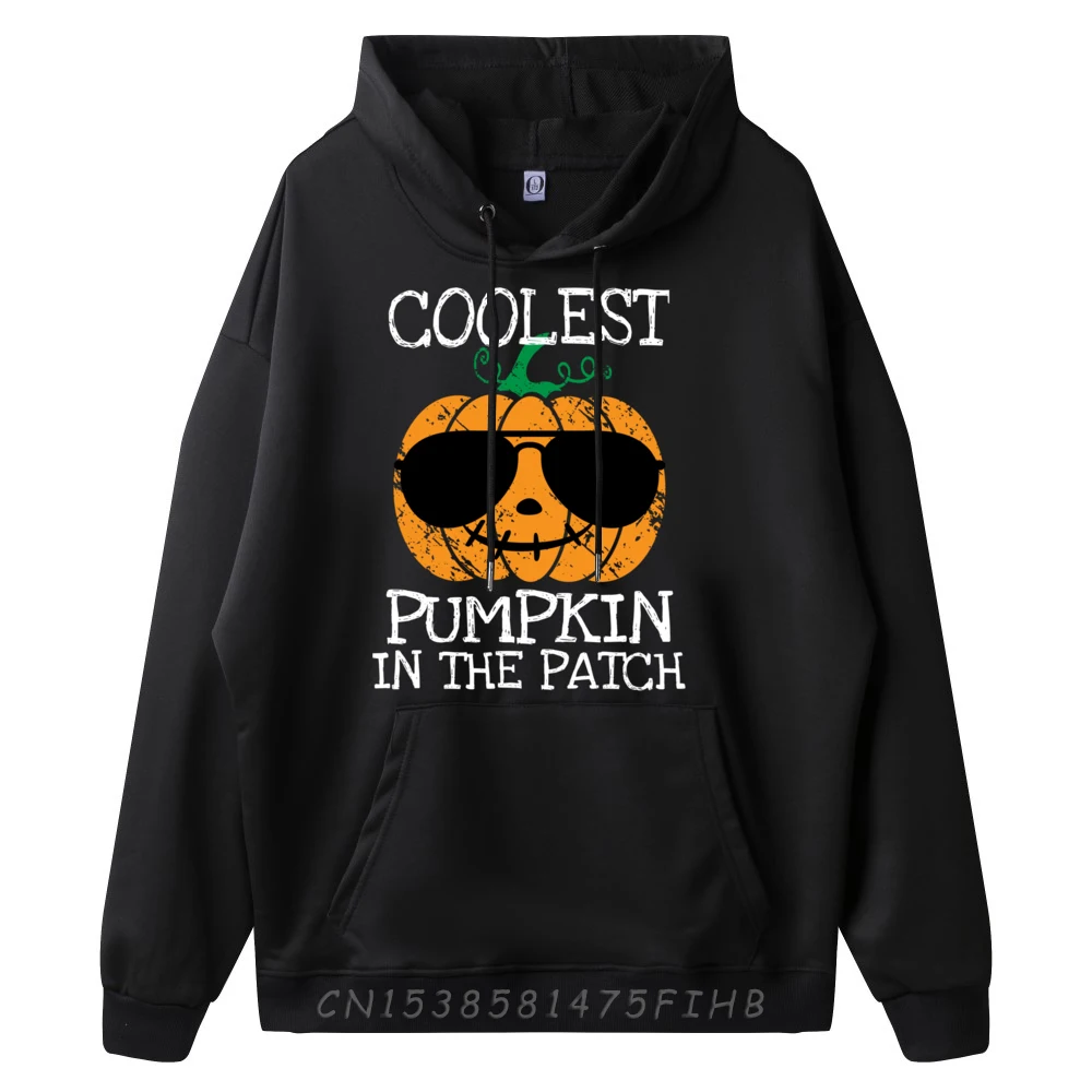 Coolest Pumpkin In The Patch Halloween Girls Teens Graphic Tee Polyester Fiber Meme Sweater Father's Day