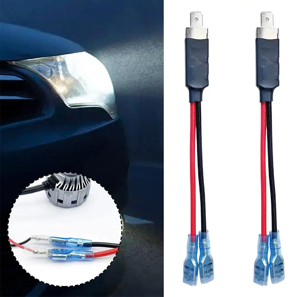 2Pcs H1 Car Light Wire Accessories H1 Light Bulb Cable Dropshipping Socket Adapter Cord Extension T8D7