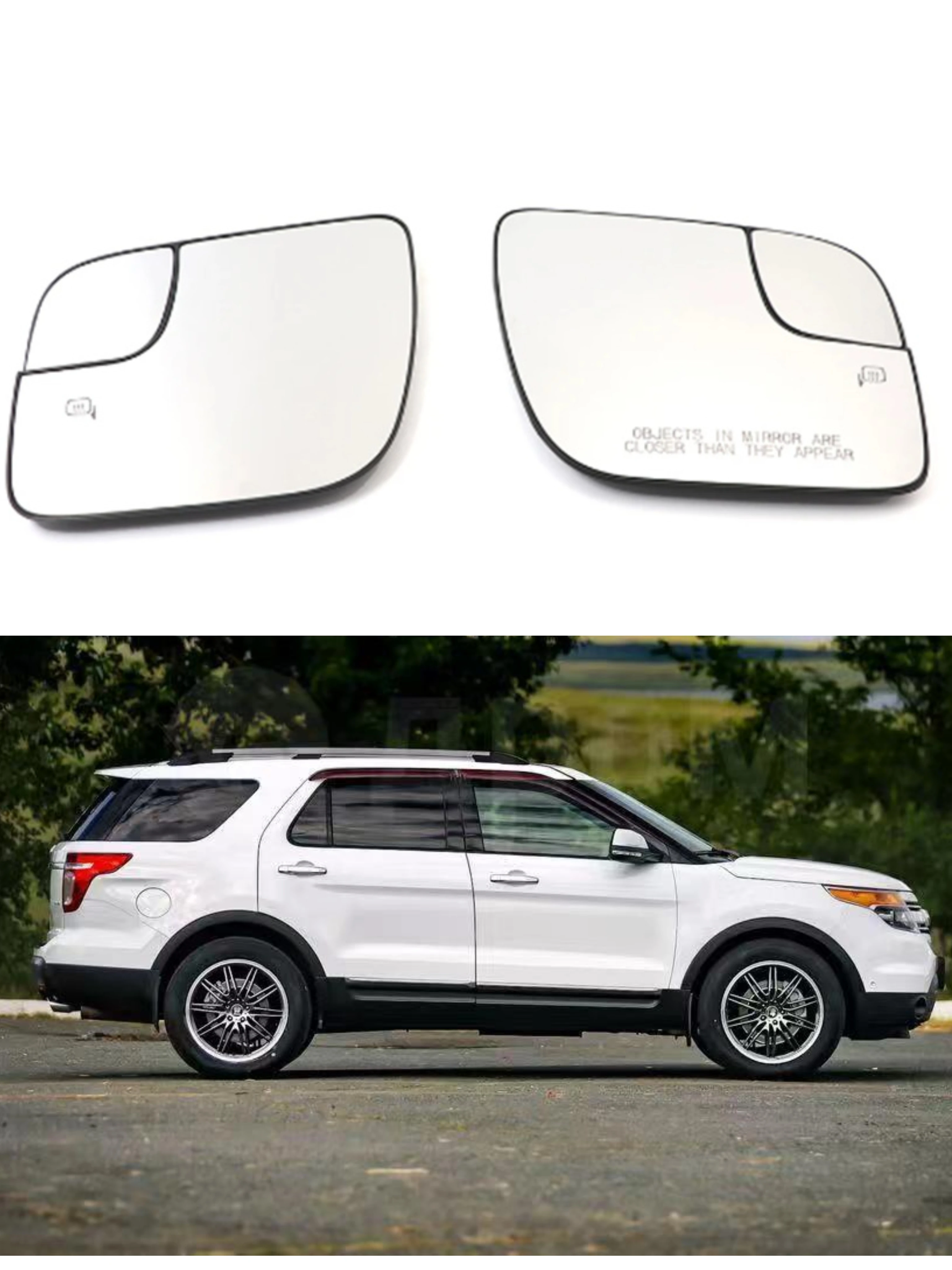 

Для моделей Ford Explorer 11-19 замена зеркала заднего вида с подогревом