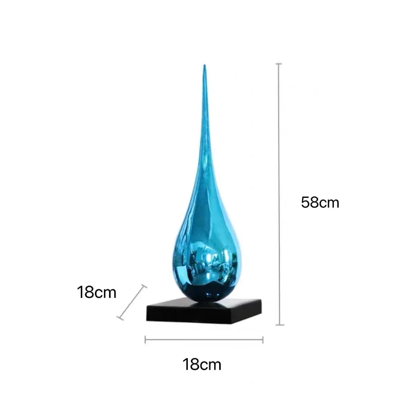 

Light Luxury Minimalist Creative Water Droplets Sculpture Soft Decoration Hallway Living Room Mall Aisle Decorations