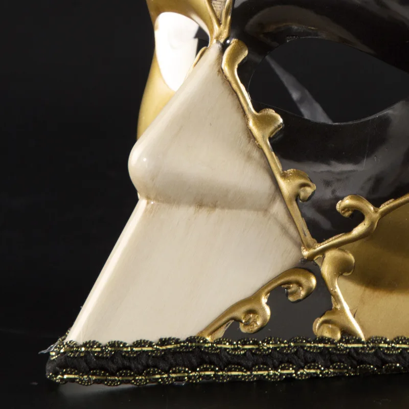 Máscara de mascarada de encaje de cara completa Vintage para hombres, diseños elegantes, máscara de ojos con cintas para fiestas de Carnavales