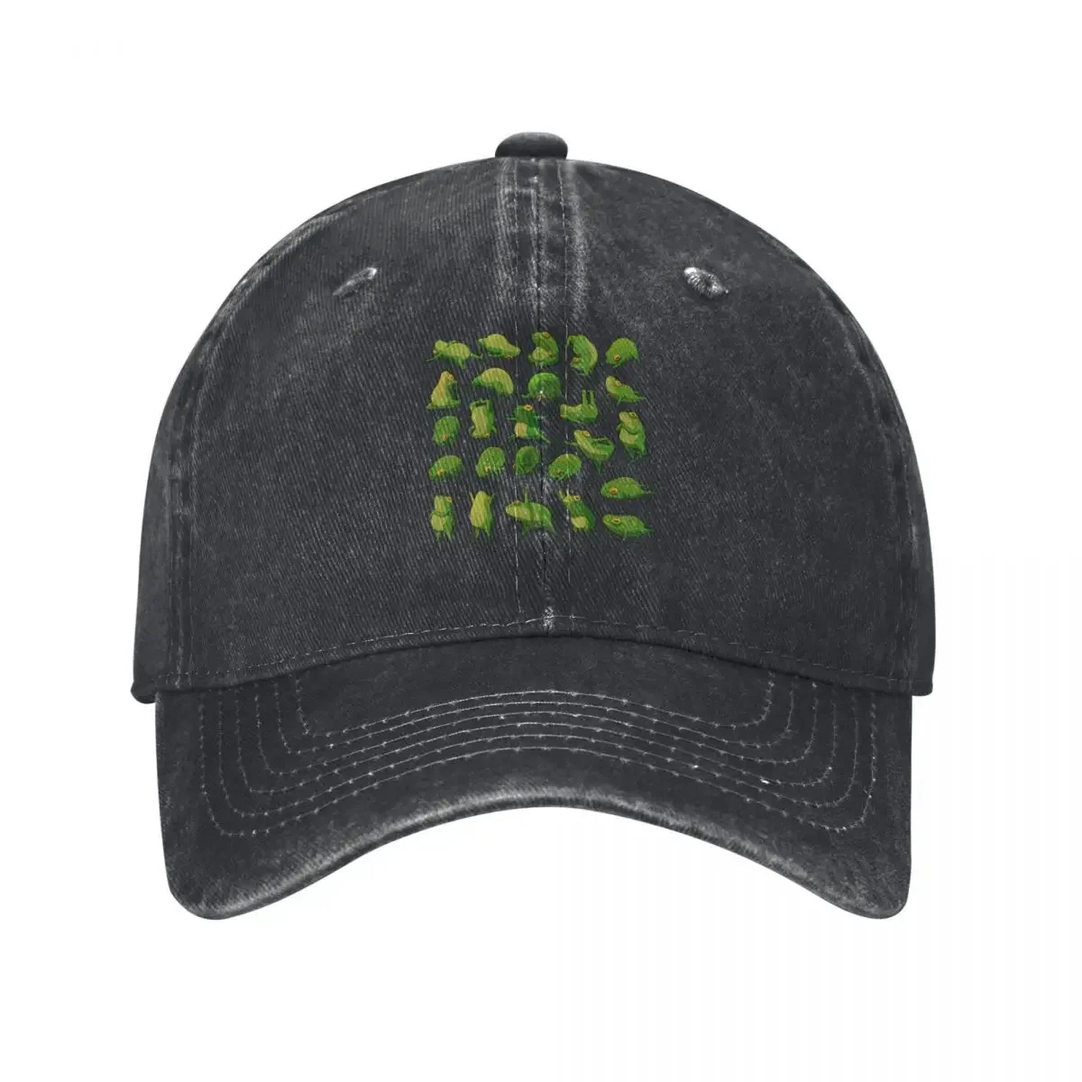 Yoga Frogs Poster With Text Baseball Cap Custom Hat Designer Hat Snap Back Hat Golf Male Women's