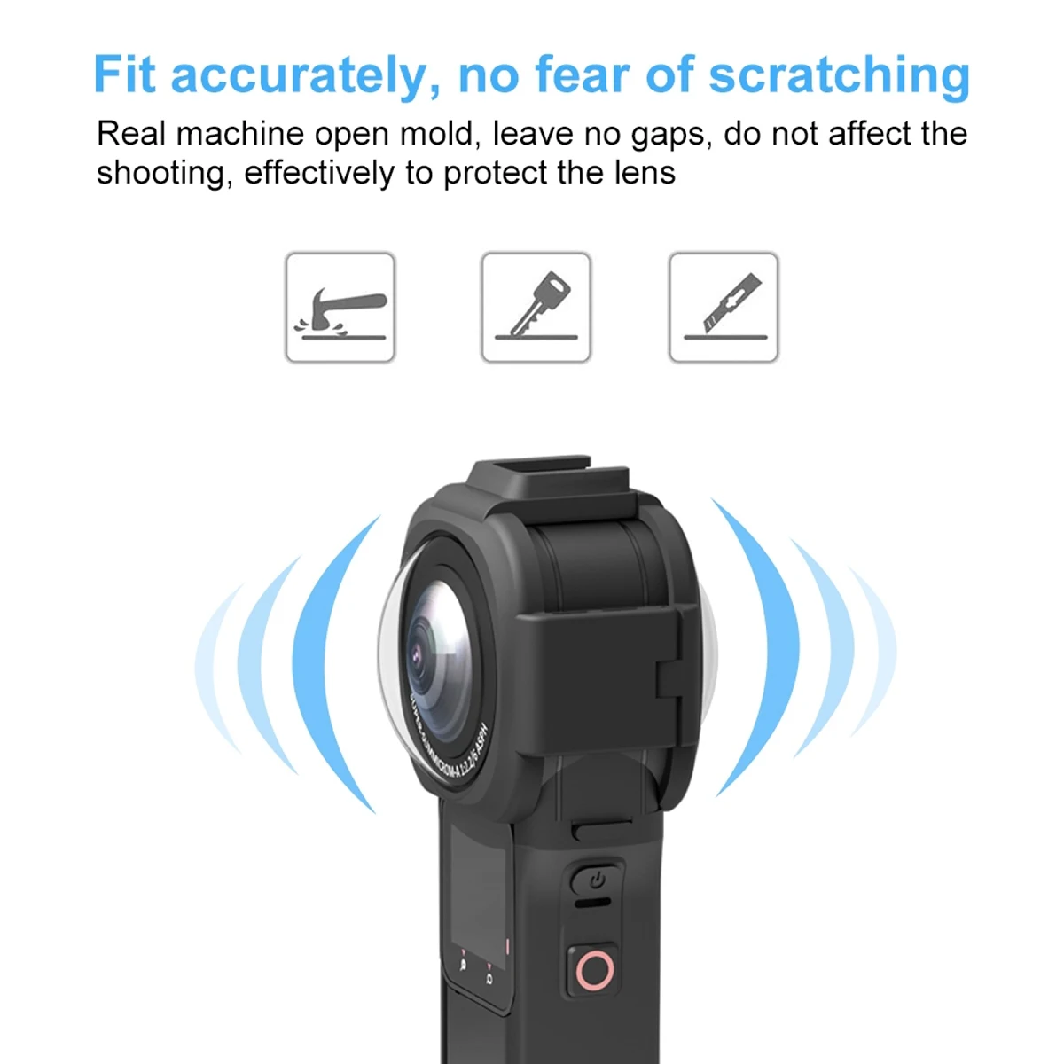 Защита объектива VO для Insta360 ONE RS 1-дюймовый 360-издание, защита объектива камеры, защитный чехол, аксессуары для камеры