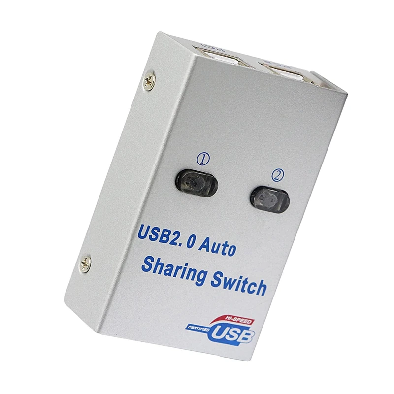 Hot TTKK FJGEAR USB Auto Sharing Switch 2 Port USB2.0 Switcher HUB Selector Adapter For Printer Computer Scanner Keyboard