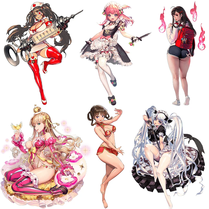 Three Ratels CB1 Destiny Child Sexy anime girl sticker Car sticker Room decoration Wall sticker Waterproof self pasting
