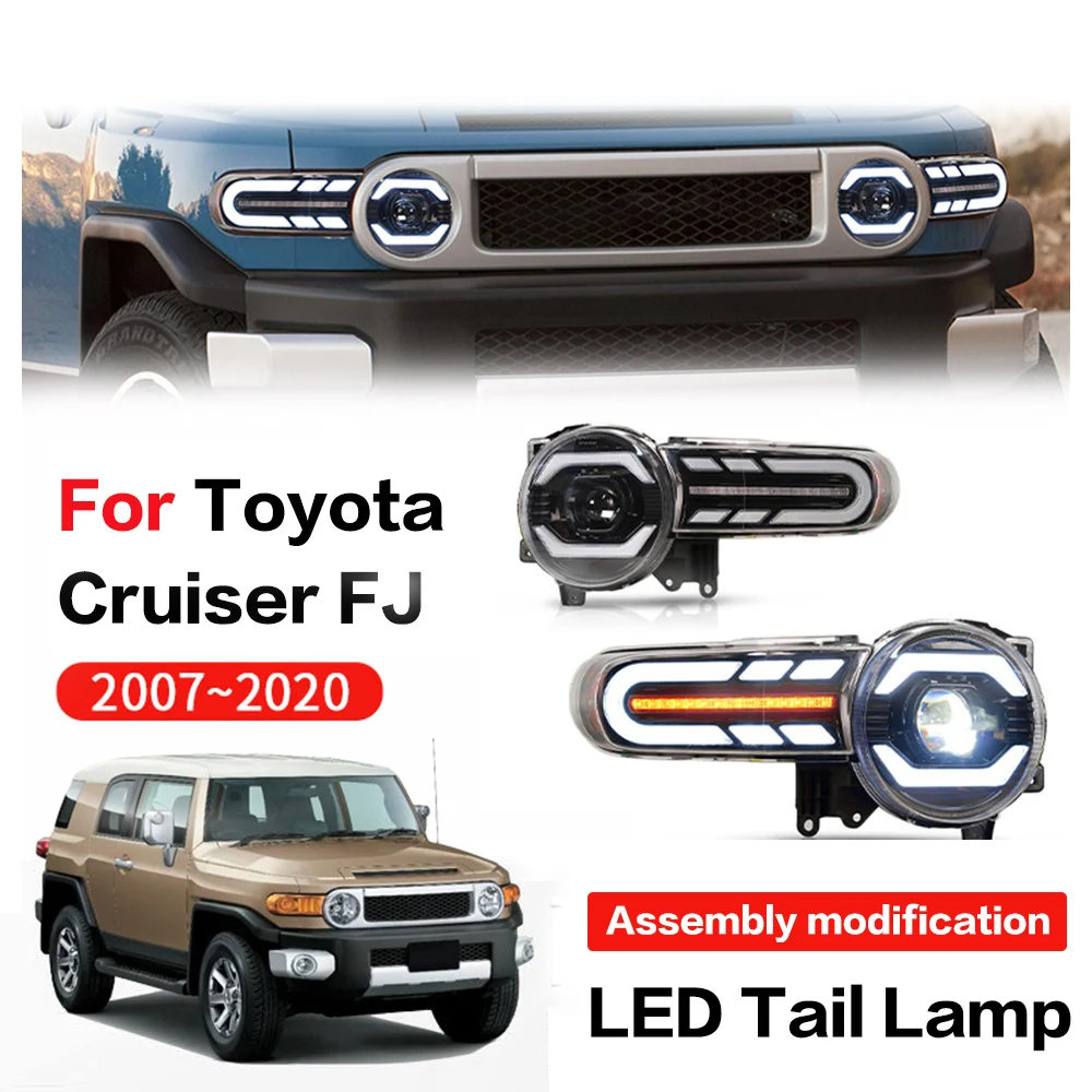 

For Toyota Cruiser 2009 2010 2011 2012 -2020 LED Headlight High Beam Light Front Lamp Quality Retrofit Assemby Night Accessory