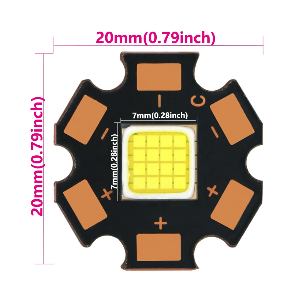 DC12V- 14V high brightness 60W LED chip beads Lighting Lamp 7000-8000K 4.5A Tube Lamp substrate Copper For Led strip Cool white