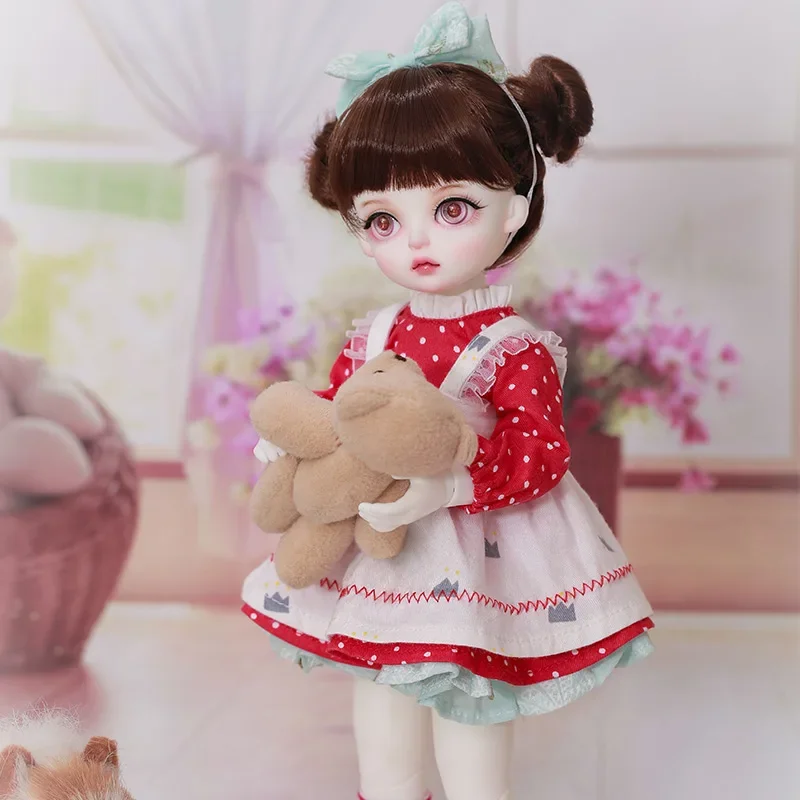 

LCC Macaron 1/6 Doll BJD Resin cute style dolls fullset complete professional makeup Toy Gifts movable joint doll