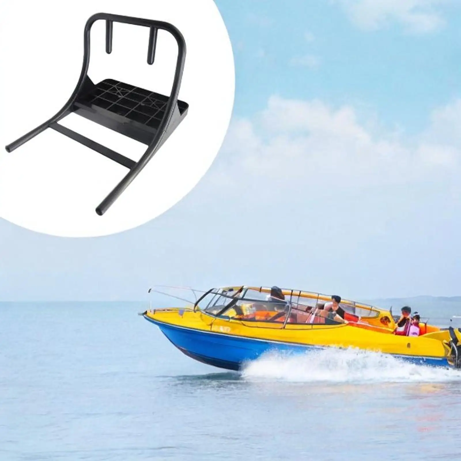 Rubber Dinghy Boats Motor Bracket Heavy Duty Nylon Outboard Stand for Fishing Rod Holder and Mount