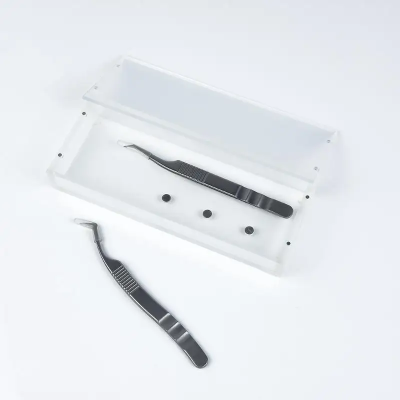 صندوق تخزين الرموش رمش تمديد لوحة مغناطيسية متعددة الوظائف كاذبة رمش ماكياج المنظم الاكريليك البليت لاش حامل #4