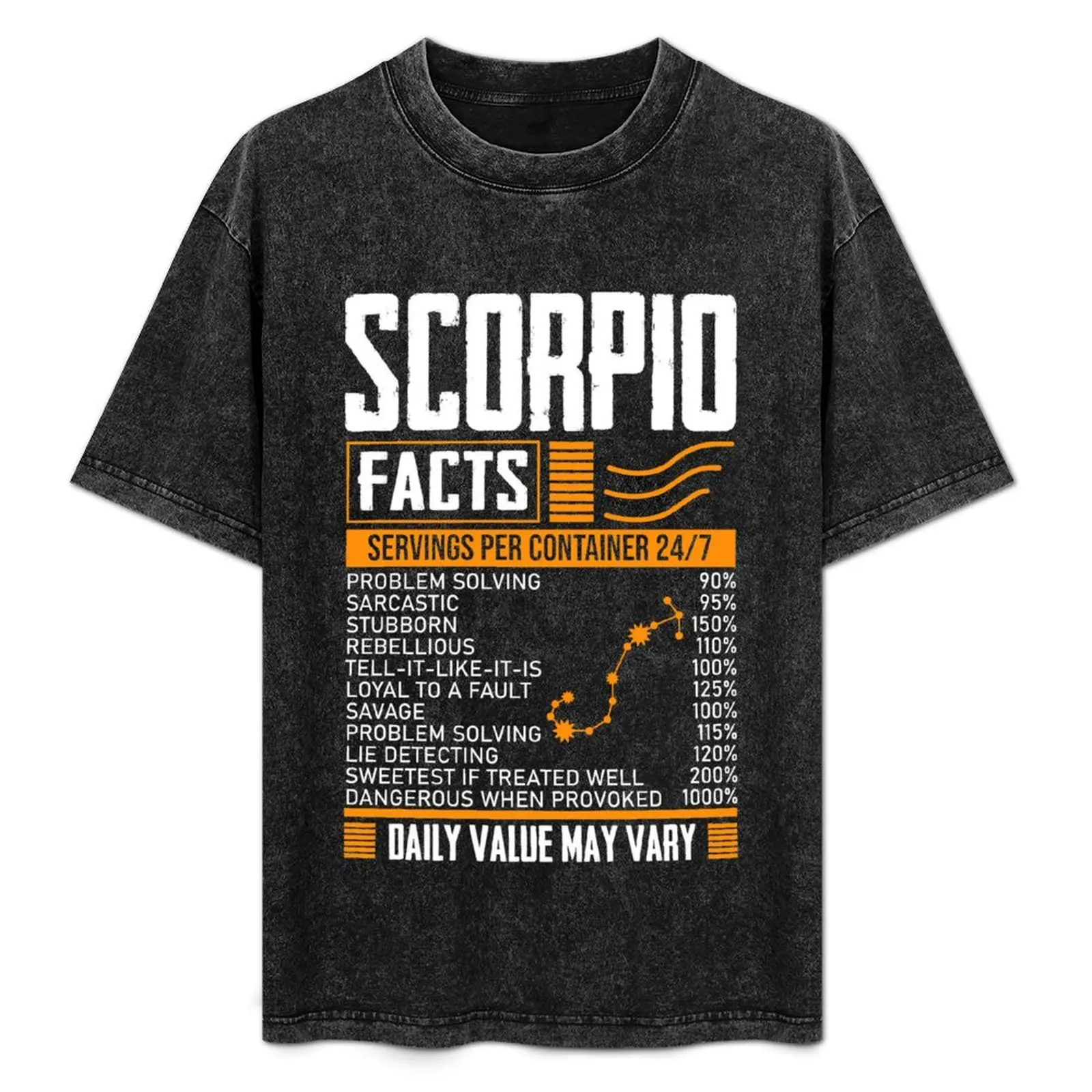 Scorpio Facts Astrology Horoscope Scorpio Birthday Month T-Shirt tops sublime mens plain t shirts