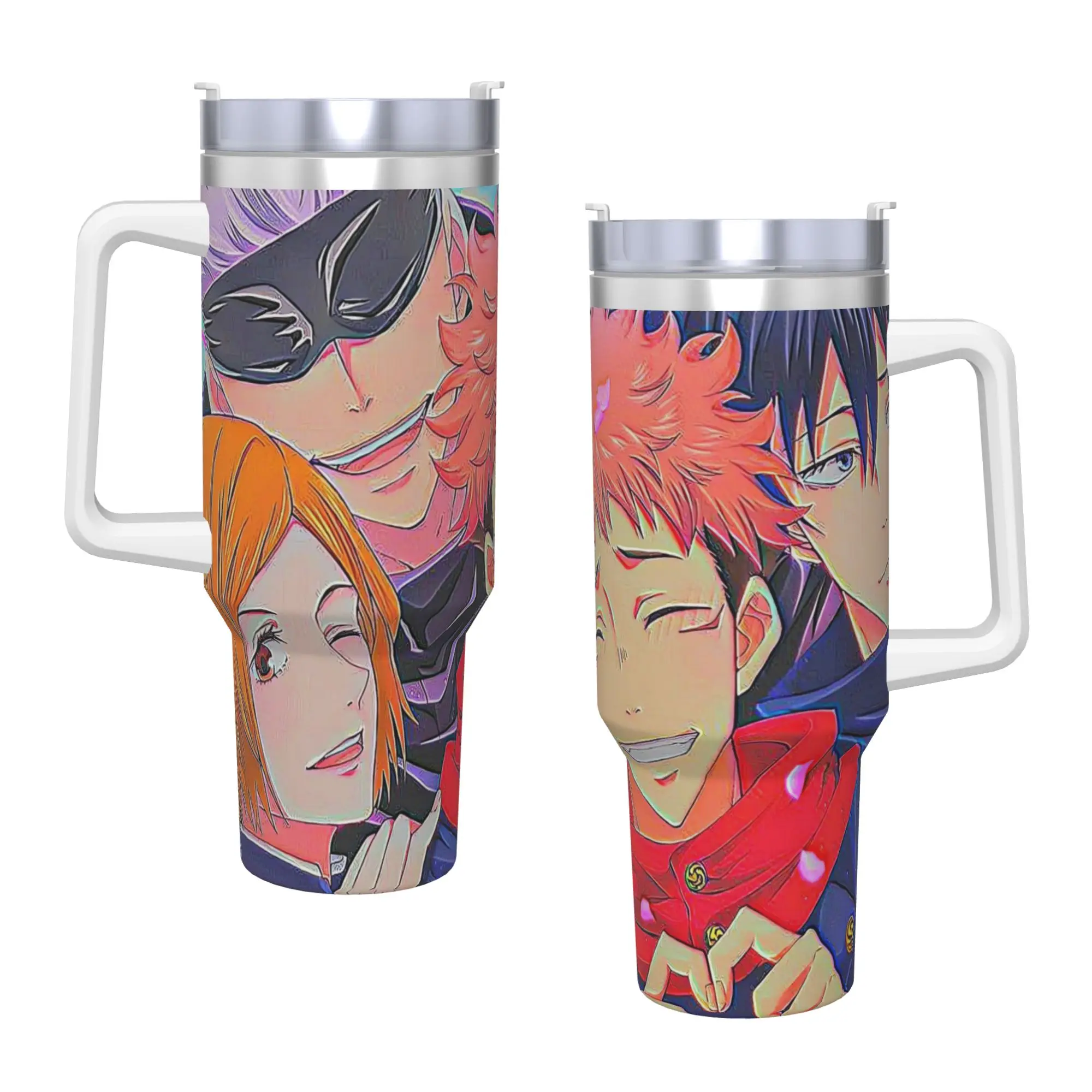 Stainless Steel Tumbler Anime Juju Characters Mugs Cup With Straws  Travelist Cold and Hot Water Bottle Large Thermal Mug