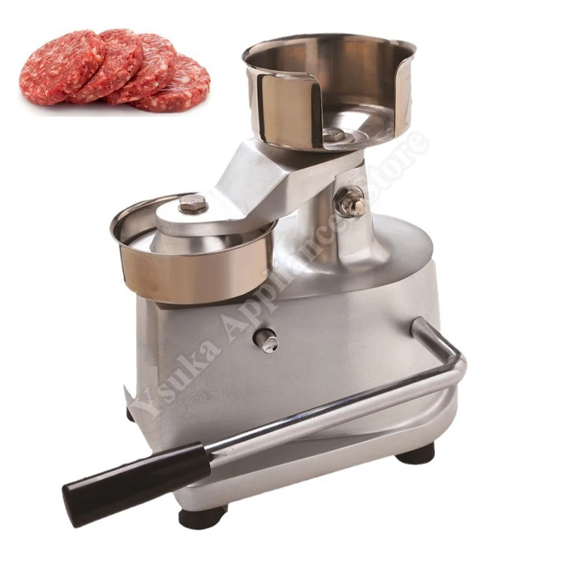 Manual Hamburger Machine 100/130mm Beef Patty Forming Press Machine Commercial Stainless Steel Hamburger Press Patty Maker
