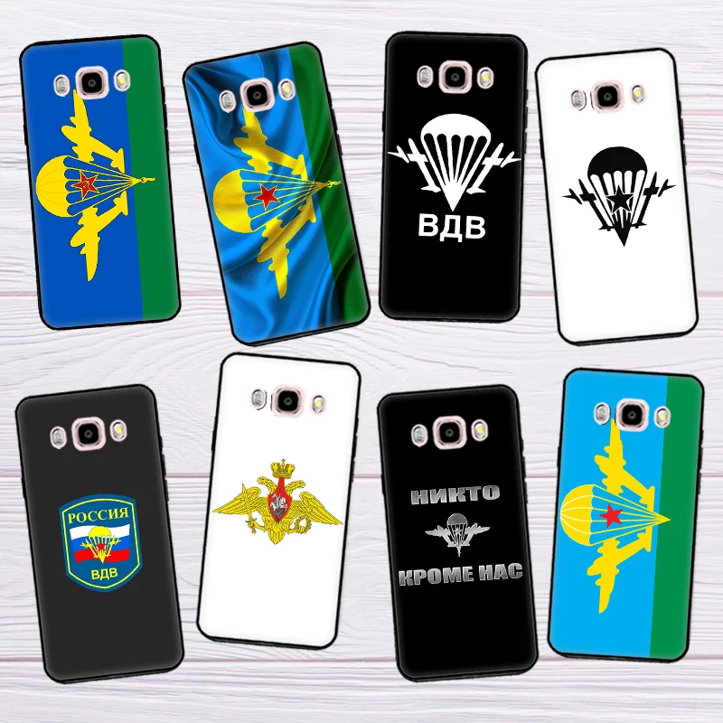 Russia Airborne Case For Samsung J4 J6 Plus A6 A7 A8 A9 J8 2018 J1 J3 J5 J7 2016 A3 A5 2017 Back Cover