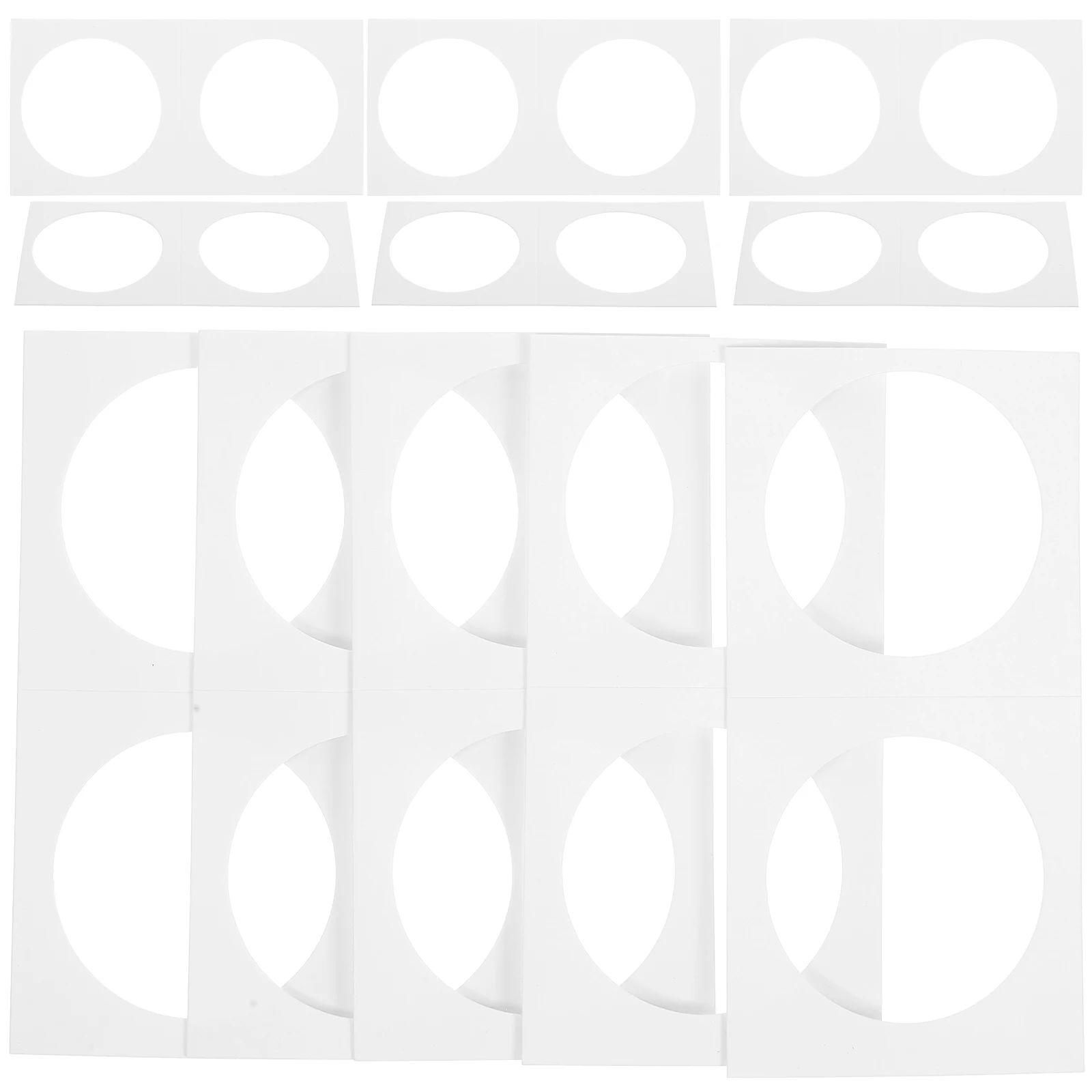 

50 Pcs Coin Holder Flips Collecting Supplies White Cardboard Holders Coins Collection Papers Organizer Lightweight