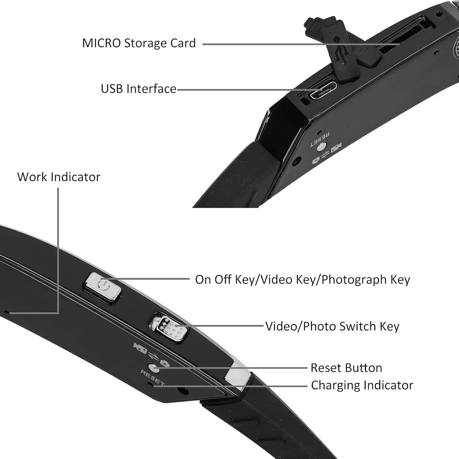 smart camera glasses HD recording 1080p 2025 video micro sd card lunettes intelligent sunglasses sale photoshoot cycling woman