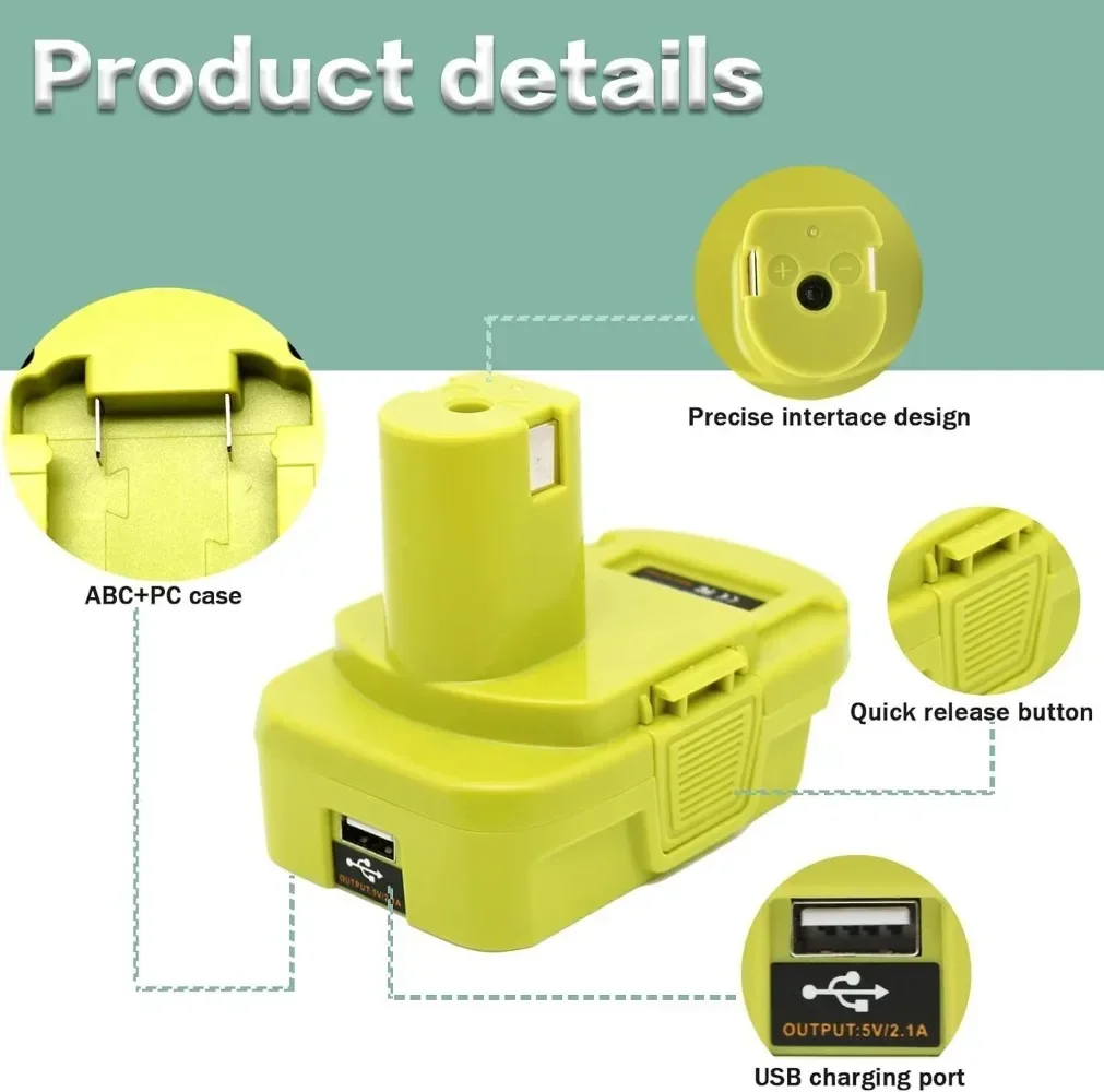 Imagem -02 - Dewalt Bateria Conversor Adaptador 20v Max Milwaukee 18v Converter Bateria Llithium para Ryobi Broca de Ferramentas Elétricas Dm18rl