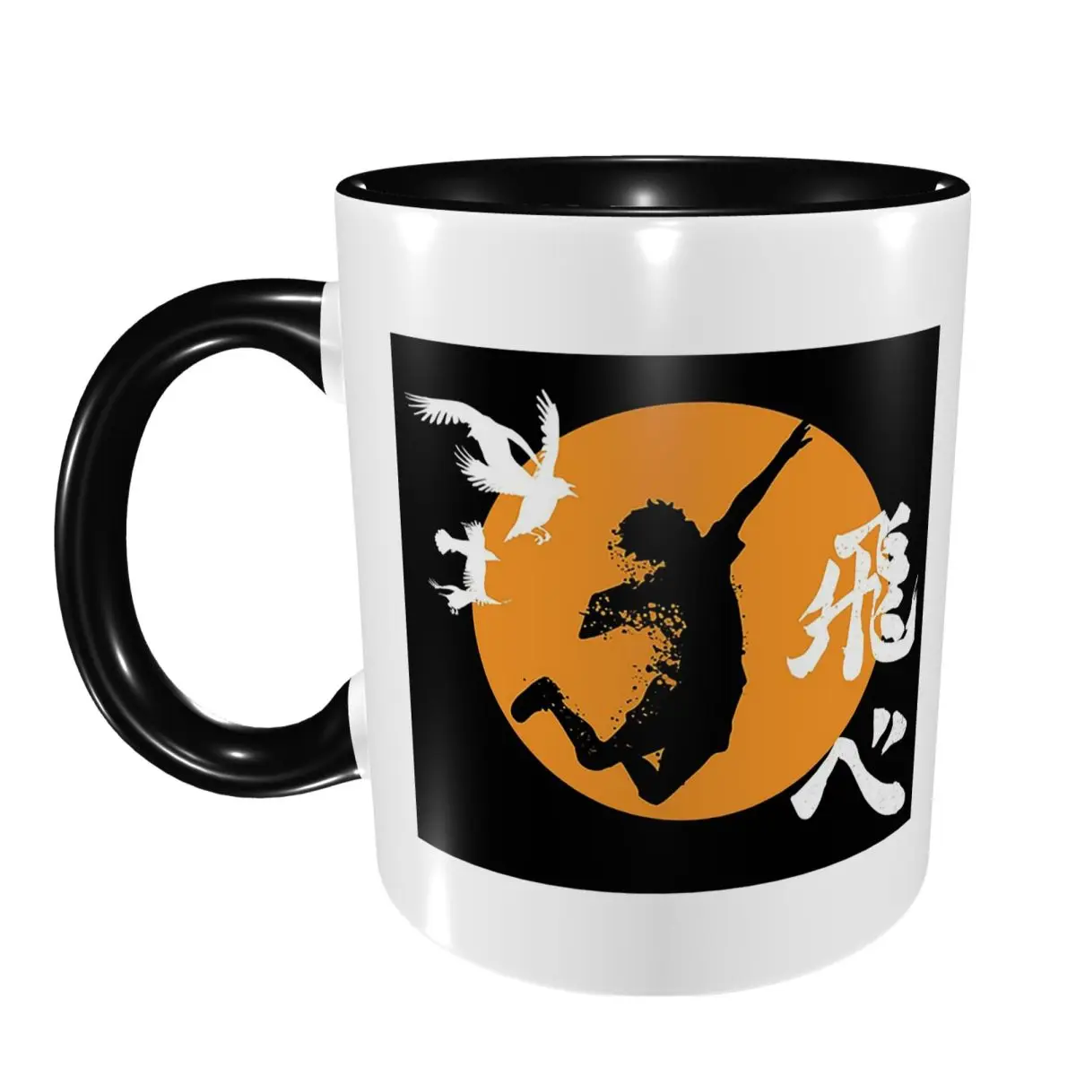 Haikyuu Karasuno Fly High Manga Anime Mug Funny Ceramic Coffee Cups Tea Mugs Milk Cup Drinkware Gifts for Woman Man