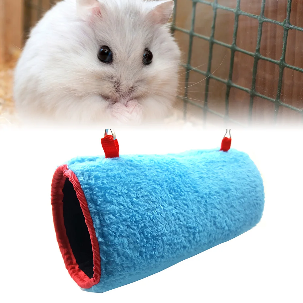 

Small Pet Hammock Hanging Snuggle Tunnel Warm Cave Hut 8x16cm for Hamster Squirrel Chinchilla Guinea Pig Portable Hanging House