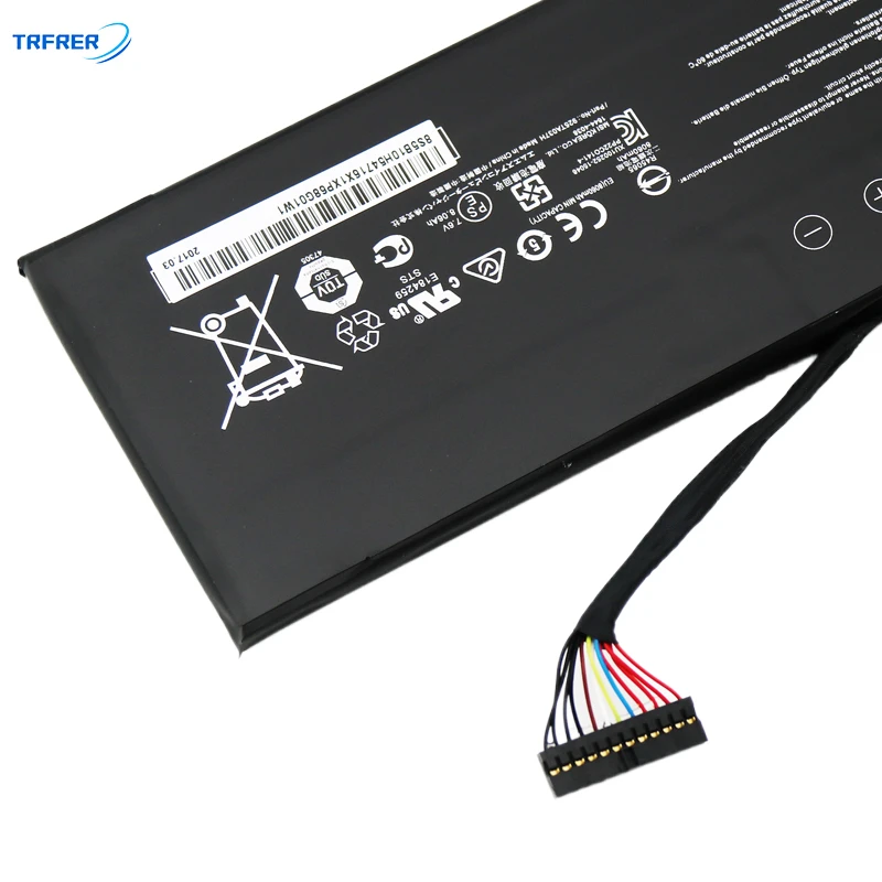 BTY-M47 batteria del computer portatile per MSI MS-14A1 MS-14A3 GS40 6QE GS43 GS43VR 7.6V 61.25WH 8060MAH