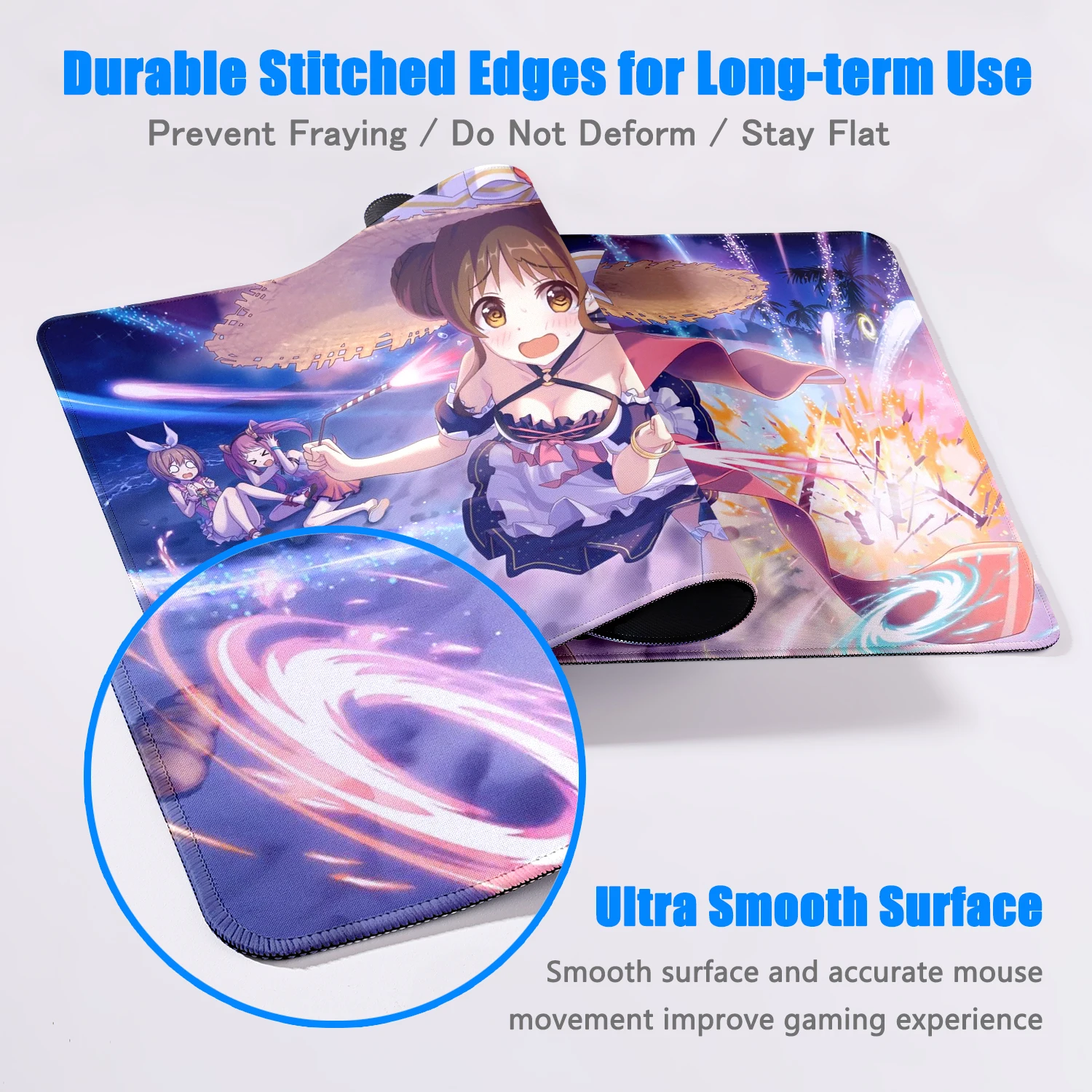 Princess connect re: tauchen hoch druckendes Gaming-Mauspad Gaming-Pad Tastatur große exquisite Lock Edge Zubehör Mause Pad