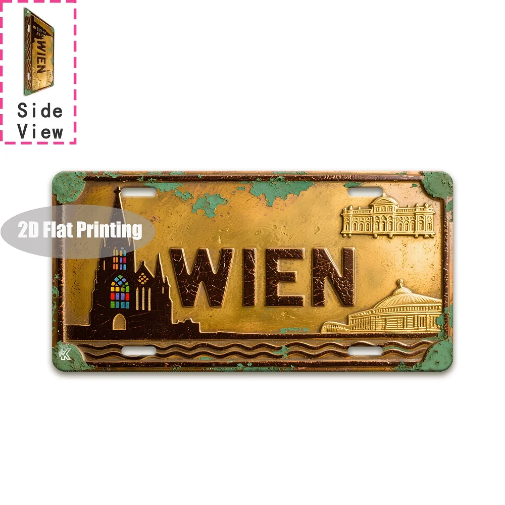 Tin Sign - Vintage Durable Metal Plaque Wall Decor, Home Office Bar Man Cave Bedroom Global City Coordinate Birth Year License