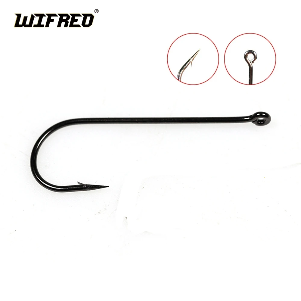 ويفريو 100 قطعة صنارة ابردين طويلة شانك حادة صنارة صيد أسماك المياه العذبة خطافات صيد سمك خطافات شائك منتظمة للبيع بالجملة #1