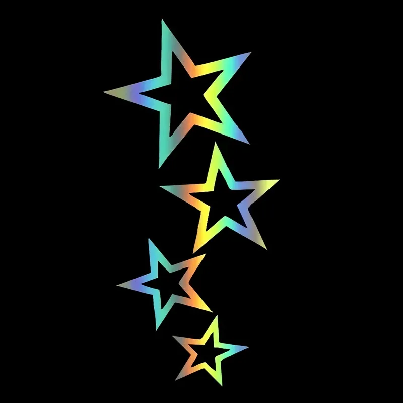 شارات رذاذ الذيل بأربع نجوم وملصقات إبداعية ومضحكة لمحبي الرسوم المتحركة وعشاقها، جودة عالية للدراجات النارية والشاحنات والسيارات