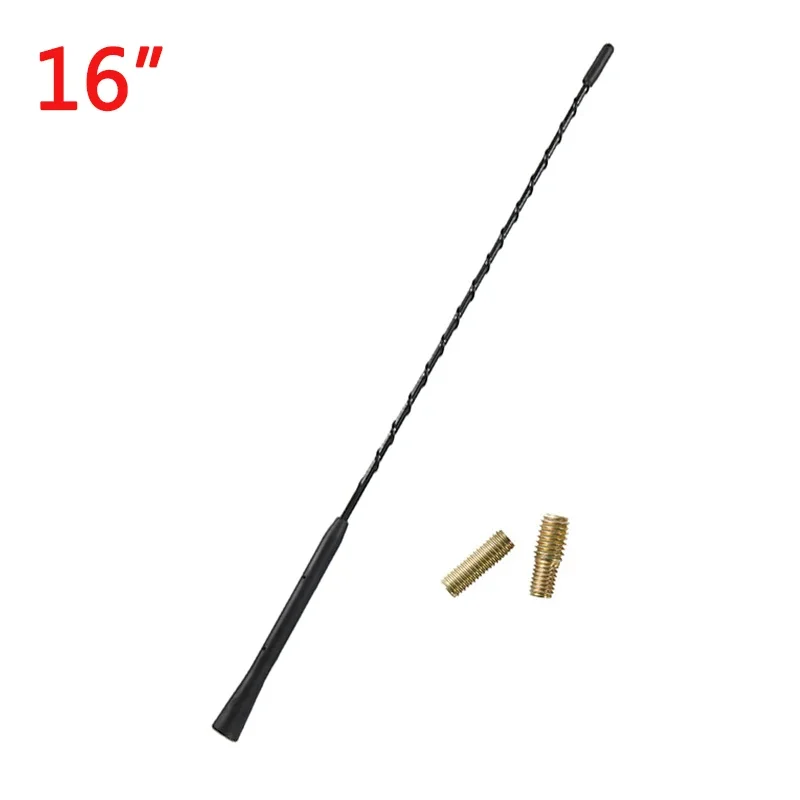 9/11/16 Zoll Universal Auto Anti-lärm Flexible Dach Mast Peitsche Stereo Radio FM/AM Signal Antenne verstärkte Antenne Mit Zwei Schrauben
